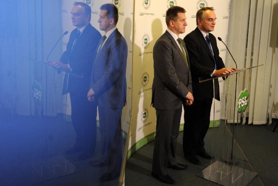 Waldemar Pawlak i Jan Bury, PAP/Bartłomiej Zborowski