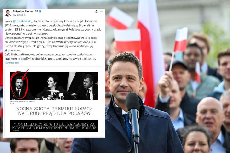 Ziobro bez ogródek do Trzaskowskiego: Panie Trzaskowski, to przez Pana płacimy krocie za prąd / autor: PAP/X