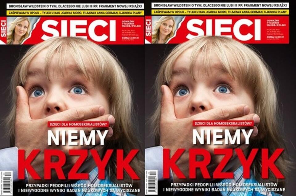 Okładka najnowszego numeru "Sieci".