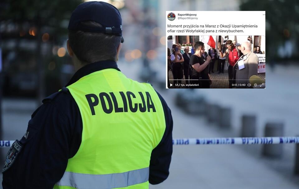 Policja / autor: PAP/Albert Zawada/Twitter RaportWojenny