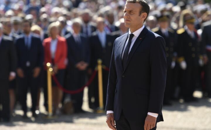 Prezydent Emmanuel Macron, fot. PAP/EPA/BERTRAND GUAY
