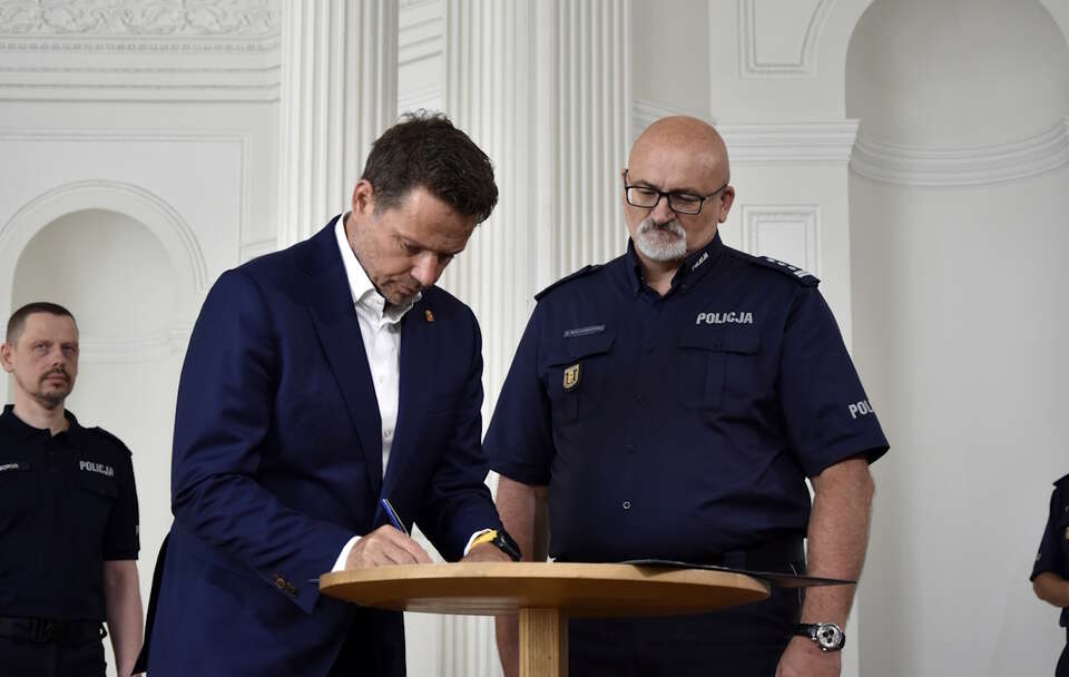 Rafał Trzaskowski, Dariusz Walichnowski / autor: Fratria