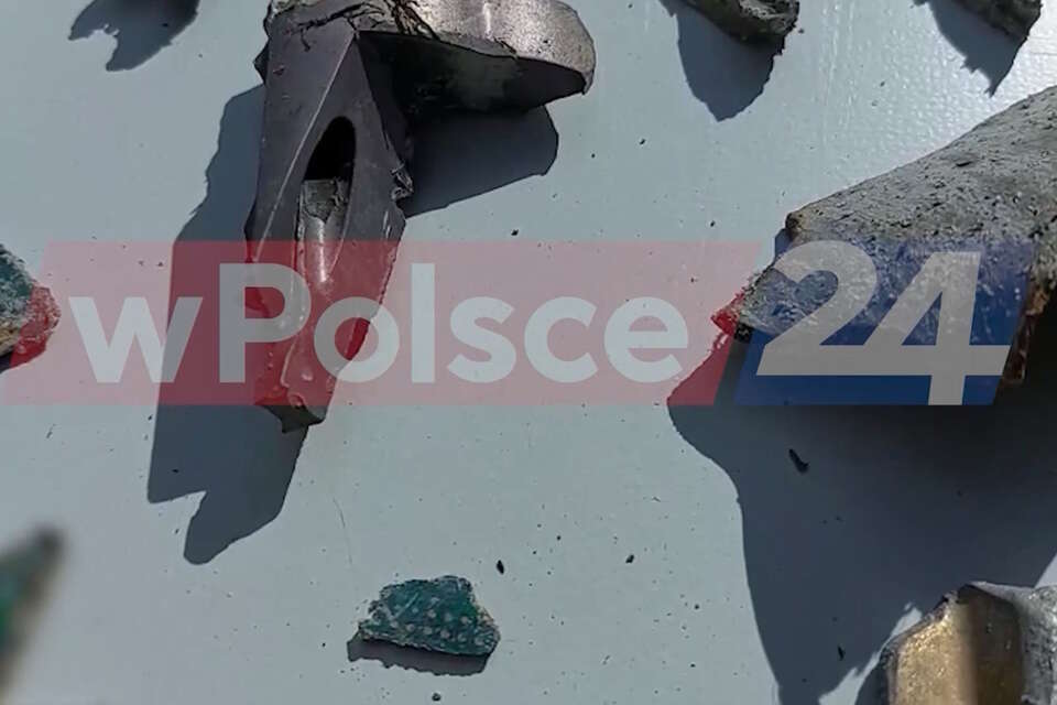 Szczątki rosyjskiego drona / autor: Telewizja wPolsce24