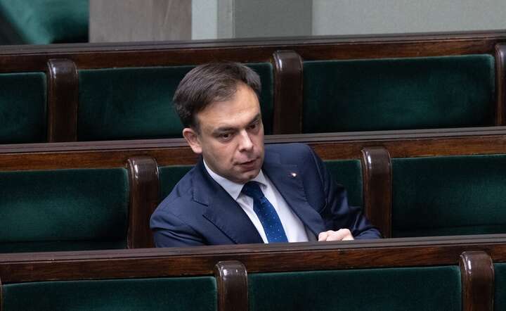 Minister finansów Andrzej Domański w ławach rządowych w Sejmie / autor: Fratria / Andrzej Wiktor