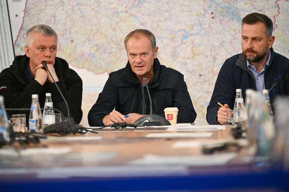 Tomasz Siemoniak, Donald Tusk, Władysław Kosiniak-Kamysz / autor: PAP/Maciej Kulczyński