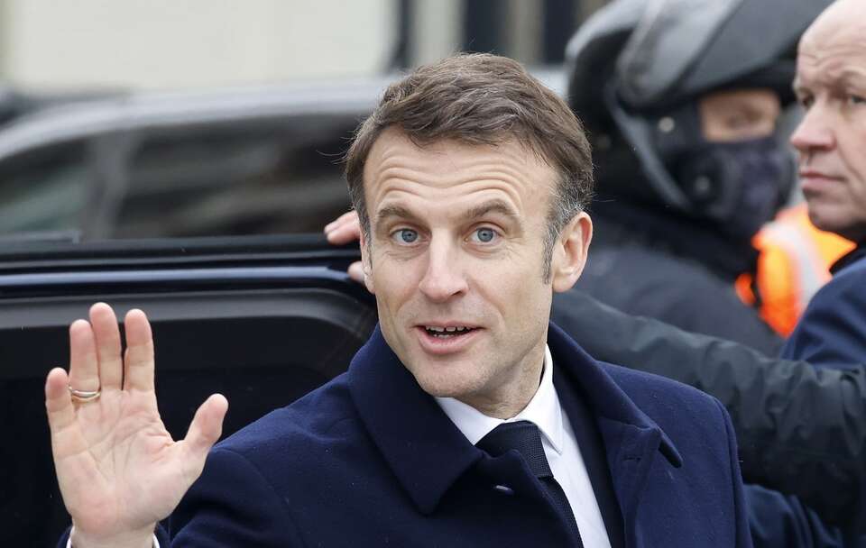 Emmanuel Macron / autor: PAP/EPA/LUDOVIC MARIN / POOL