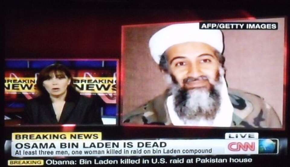 "Osama is dead" - nie ma dziś innego tematu w amerykańskich mediach. Tak dla CNN... (Fot. wPolityce.pl)
