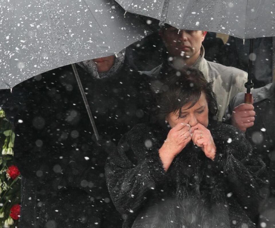 Anna Komorowska w Smoleńsku, 9 kwietnia 2011 r., PAP