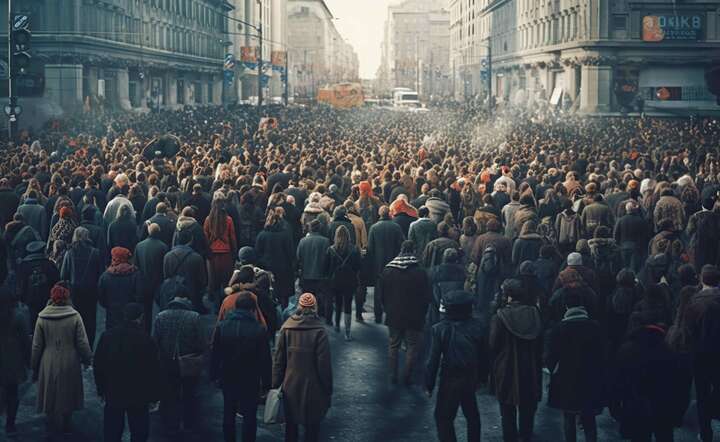 Tłum ludzi (zdjęcie ilustracyjne) / autor: Freepik