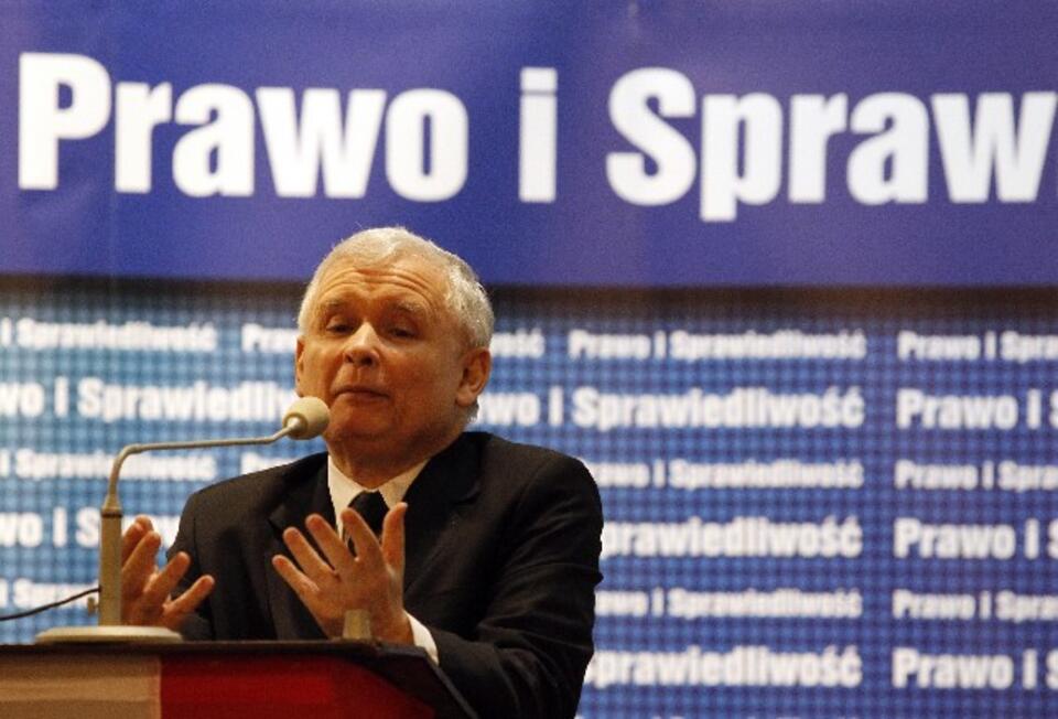 Jarosław Kaczyński w Sosnowcu   fot. PAP/Andrzej Grygiel