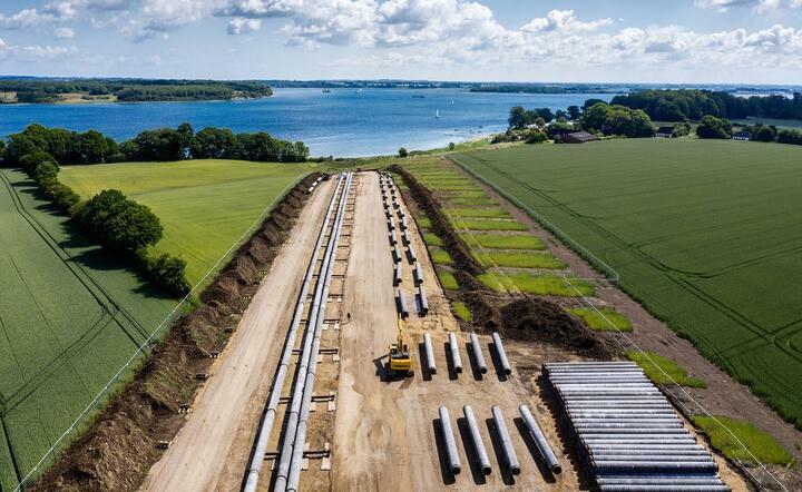 Rurociąg Baltic Pipe Mały Bełt w Danii, pomiędzy Jutlandią i Fionią / autor: materiały prasowe Baltic Pipe / Energinet