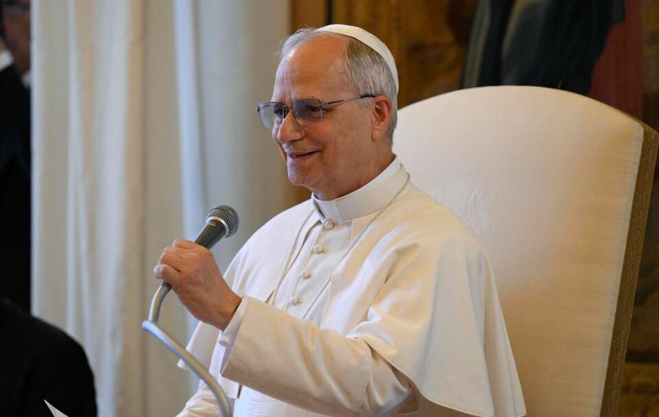 Papież Leon XIV / autor: PAP/EPA/VATICAN MEDIA HANDOUT