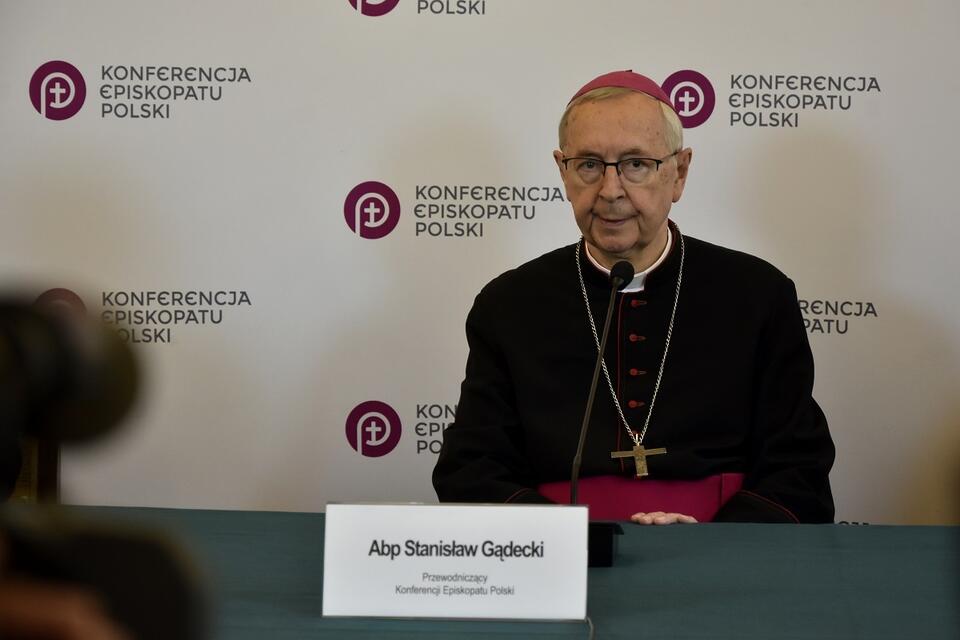 Przewodniczący Konferencji Episkopatu Polski, metropolita poznański abp Stanisław Gądecki / autor: Fratria