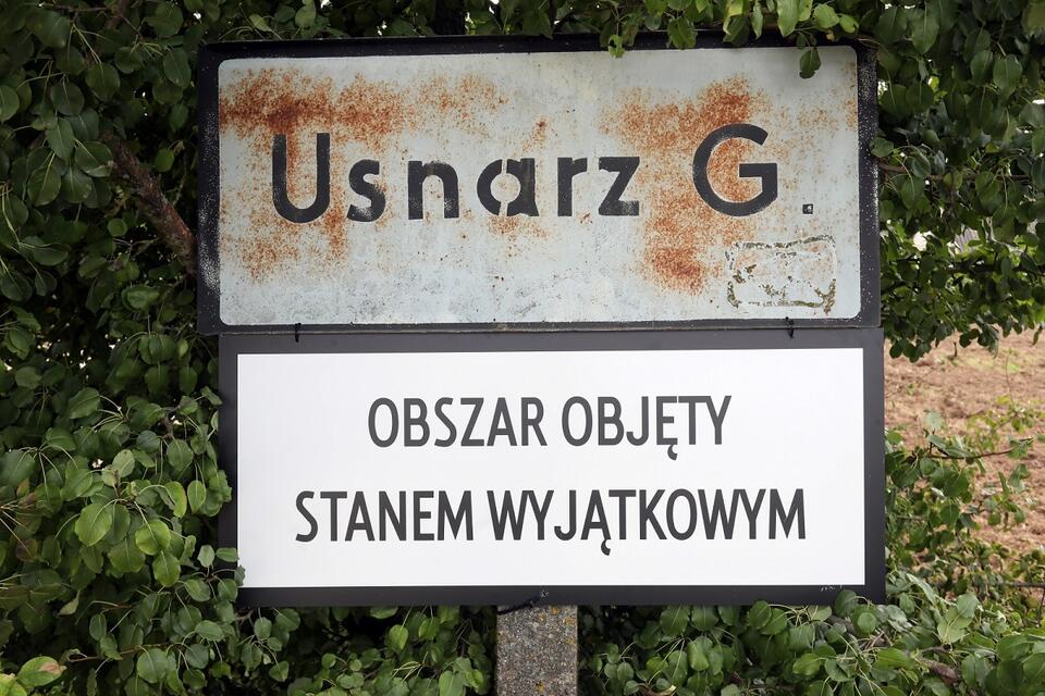 Usnarz Górny - jedna ze 183 miejscowości objętych stanem wyjątkowym / autor: PAP/Artur Reszko