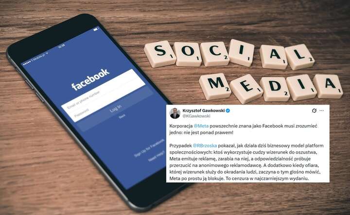 Wicepremier, minister cyfryzacji Krzysztof Gawkowski reaguje na spór wokół praktyk koncernu Meta / autor: Pixabay / X - screen