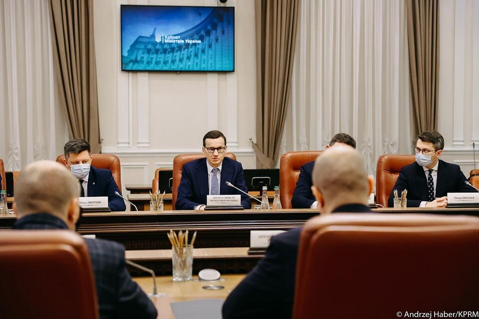 Premier Mateusz Morawiecki podczas wizyty w Kijowie / autor: Fratria