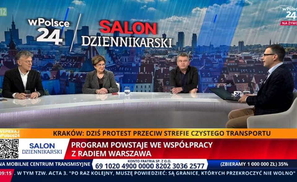 Publicyści w "Salonie Dziennikarskim" / autor: YT: TV wPolsce24