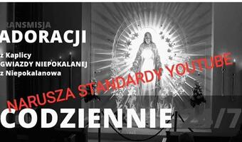 YouTube blokuje transmisję religijną z Niepokalanowa
