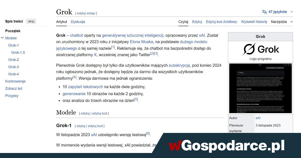 Musk buduje alternatywę dla Wikipedii
