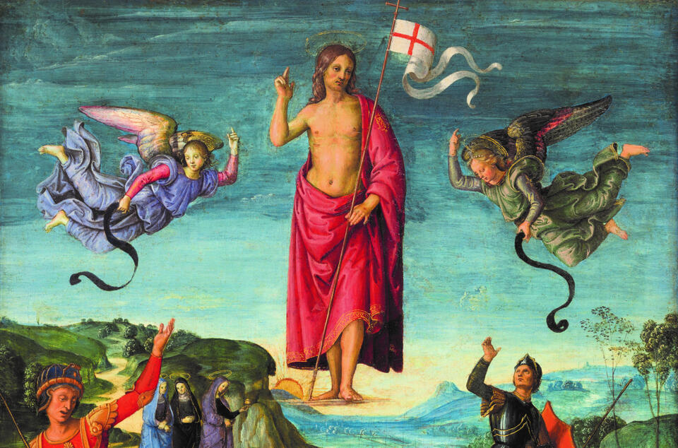 Zmartwychwstanie Chrystusa (obraz Rafaela) / autor: Wikipedia/Domena publiczna