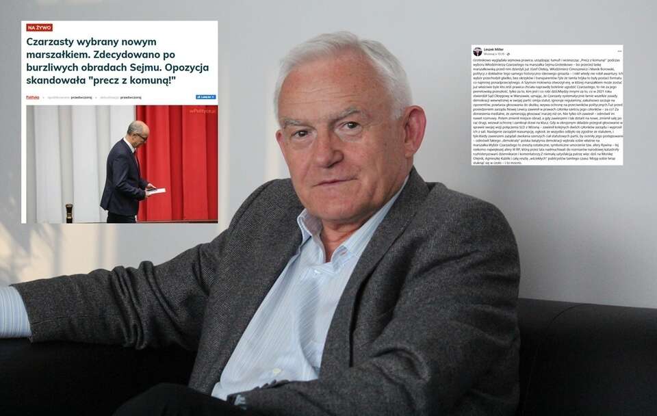 autor: Fratria/screenshot wPolityce.pl/Facebook Leszek Miller