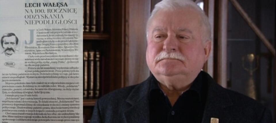 Lech Wałęsa / autor: screen: TVN24