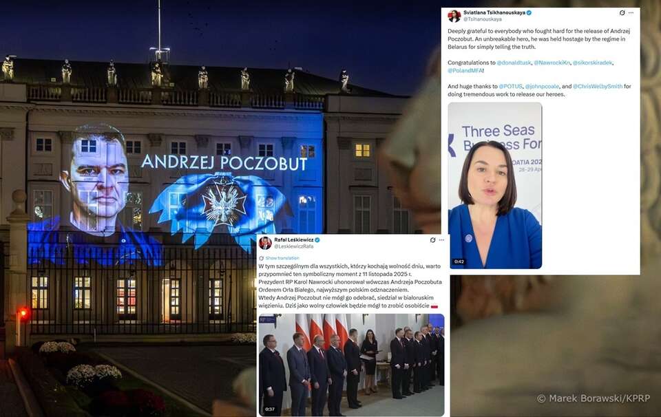 Poczobut wolny. Prezydentowi dziękuje m.in. Cichanouska