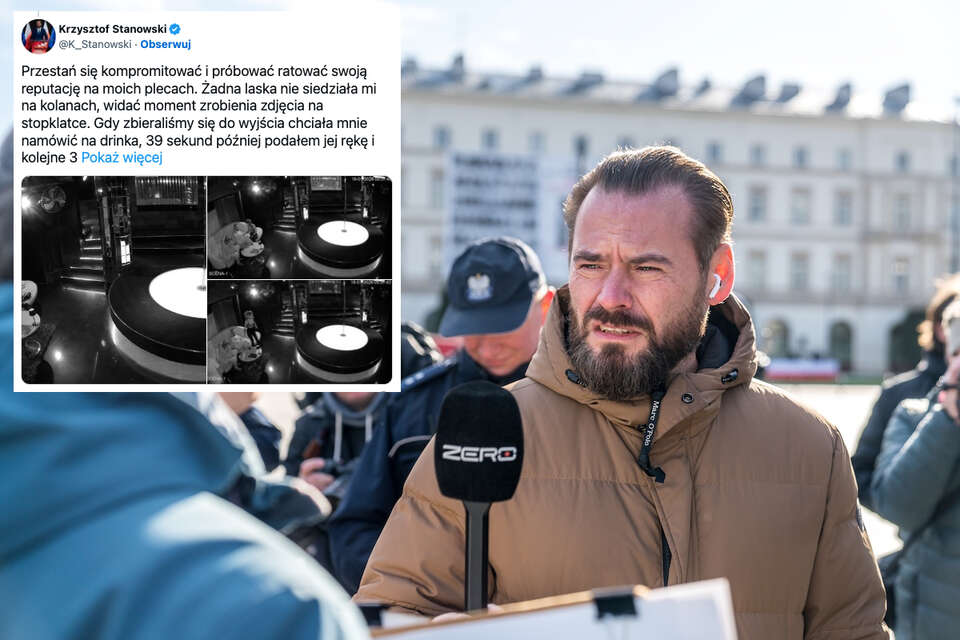 Trwa dyskusja na temat wizyty Krzysztofa Stanowskiego w klubie go-go.  / autor: Fratria/X