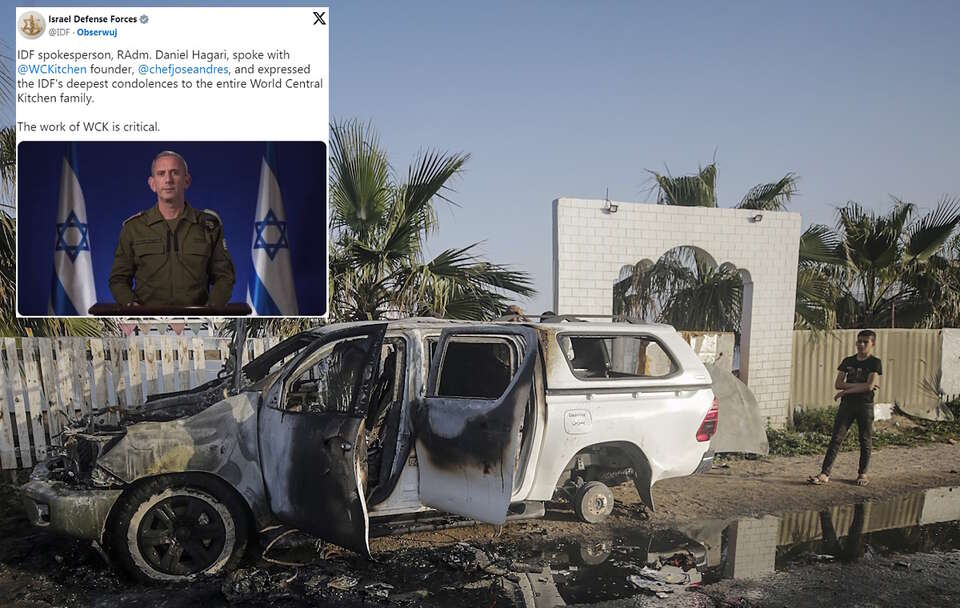 Atak Izraela / autor: PAP/EPA/MOHAMMED SABER/X: @IDF