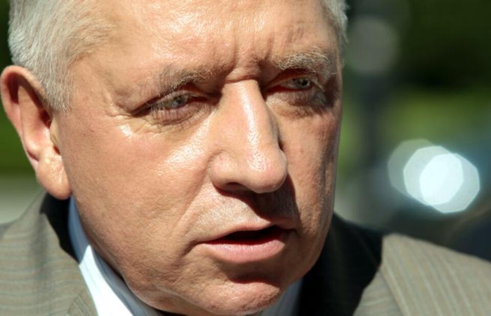 Jedno z ostatnich zdjęć Andrzeja Leppera. Fot. PAP
