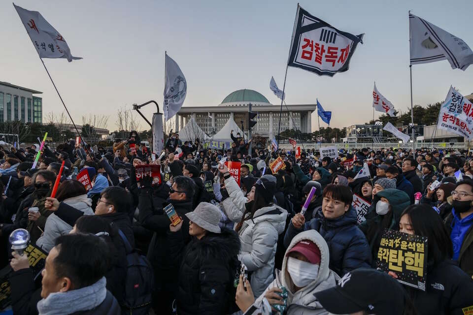 Protesty w Seulu / autor: PAP/EPA/JEON HEON-KYUN