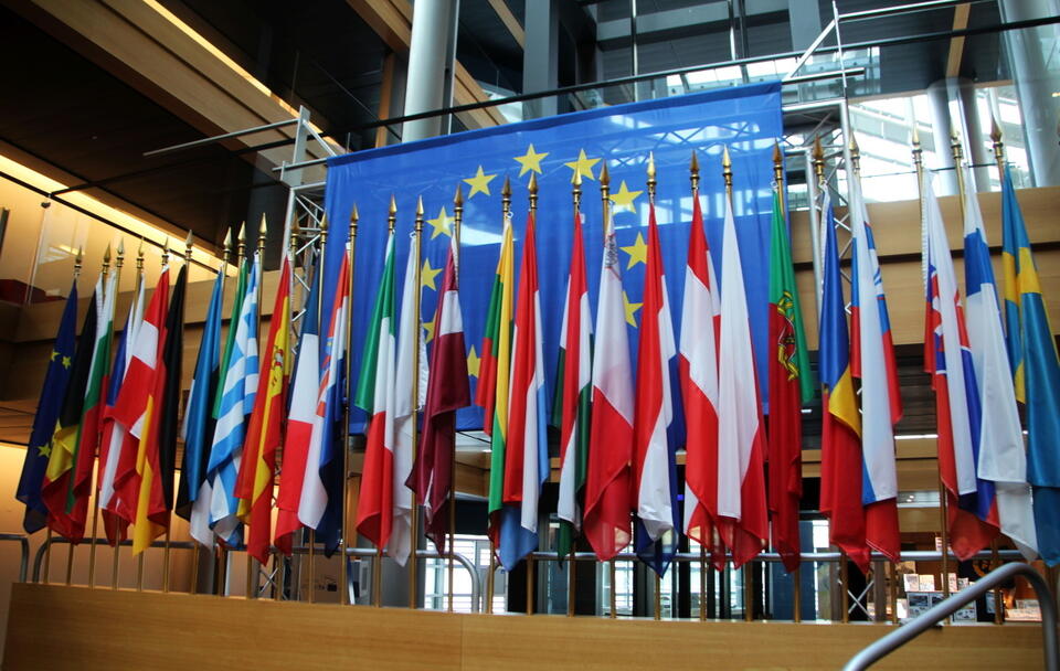 Flagi państw unijnych  / autor: Fratria