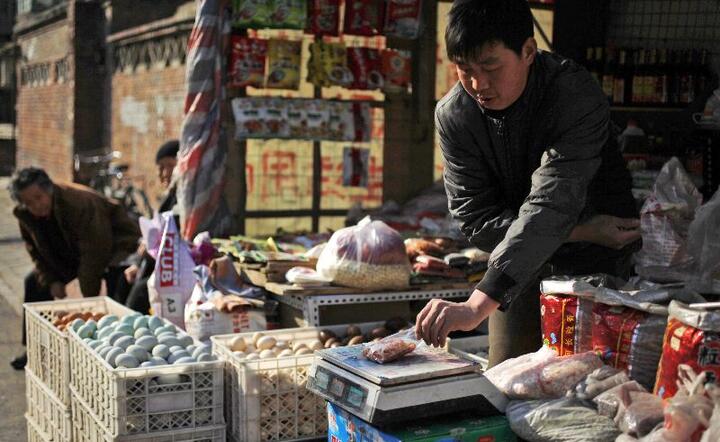 Bazar niedaleko Pekinu. Fot. PAP/EPA