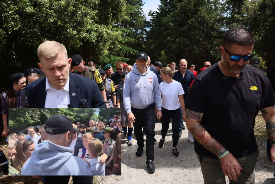 Niespodziewany "występ" Kubusia dla Pary Prezydenckiej