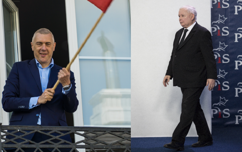 Roman Giertych, Jarosław Kaczyński / autor: Fratria