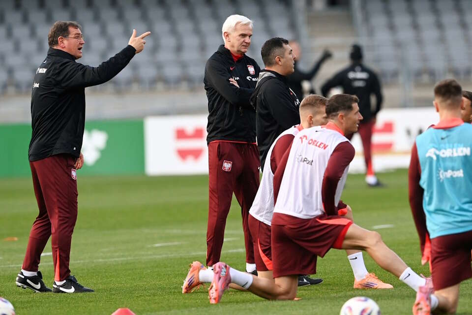 Trening reprezentacji Polski przed meczem z Litwą / autor: PAP/Piotr Nowak