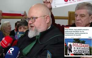 Tydzień temu ruszył proces ks. Michała Olszewskiego. Na zdj. obrońca  sercanina, mec. Krzysztof Wąsowski / autor: Telewizja wPolsce24