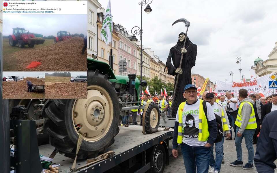 Protest rolników z 2024 r. / autor: Fratria/FB: nowiny24
