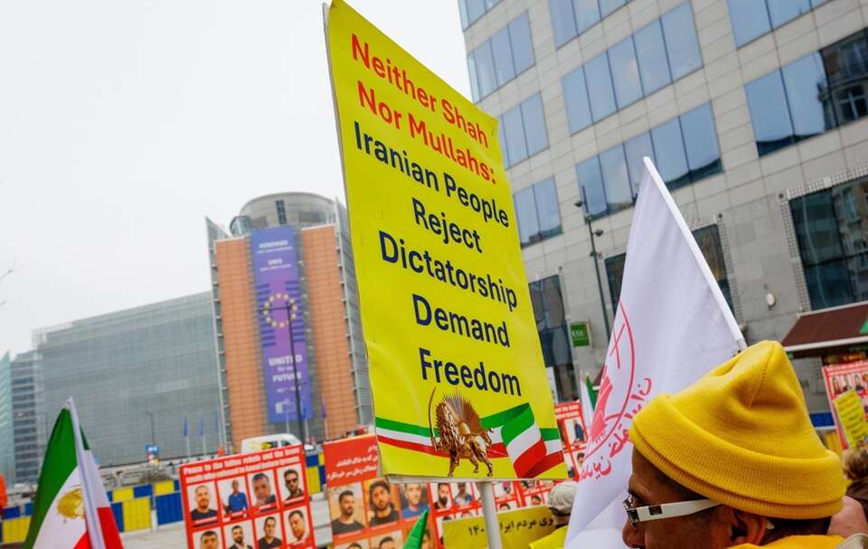 Gwardia Rewolucyjna (Korpus Strażników Rewolucji Islamskiej, IRGC) została uznana decyzją ministrów spraw zagranicznych państw UE za organizację terrorystyczną / autor: EPA/OLIVIER MATTHYS Dostawca: PAP/EPA.