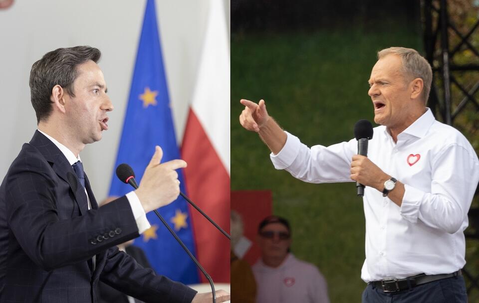 Marcin Ociepa vs. Donald Tusk / autor: Fratria