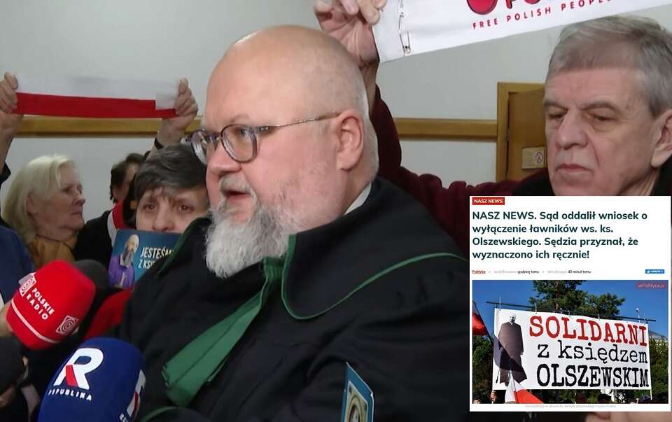 Tydzień temu ruszył proces ks. Michała Olszewskiego. Na zdj. obrońca  sercanina, mec. Krzysztof Wąsowski / autor: Telewizja wPolsce24