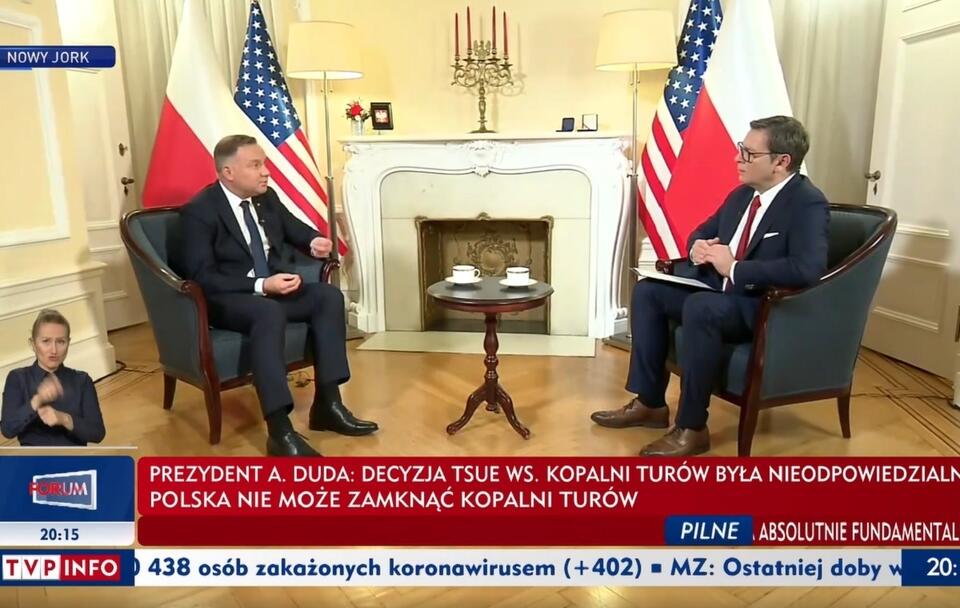 Prezydent Andrzej Duda / autor: TVP INFO