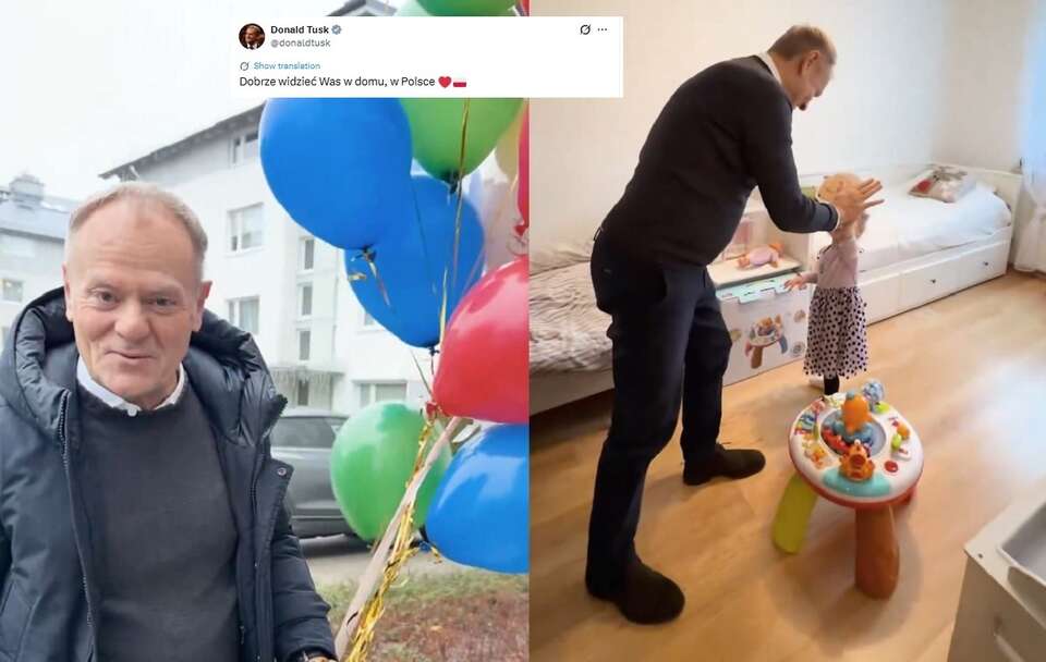Donald Tusk z wizytą u pana Bartosza / autor: X: @donaldtusk