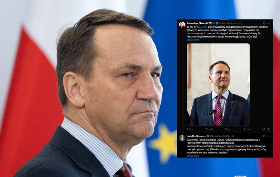 Leśkiewicz zareagował na wpis Sikorskiego. 
