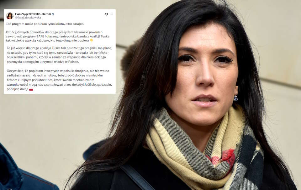 Zajączkowska-Hernik: SAFE może popierać tylko idiota lub zdrajca