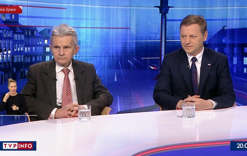 prof. Henryk Domański i prof. Norbert Maliszewski / autor: wPolityce.pl/TVP Info (screenshot)
