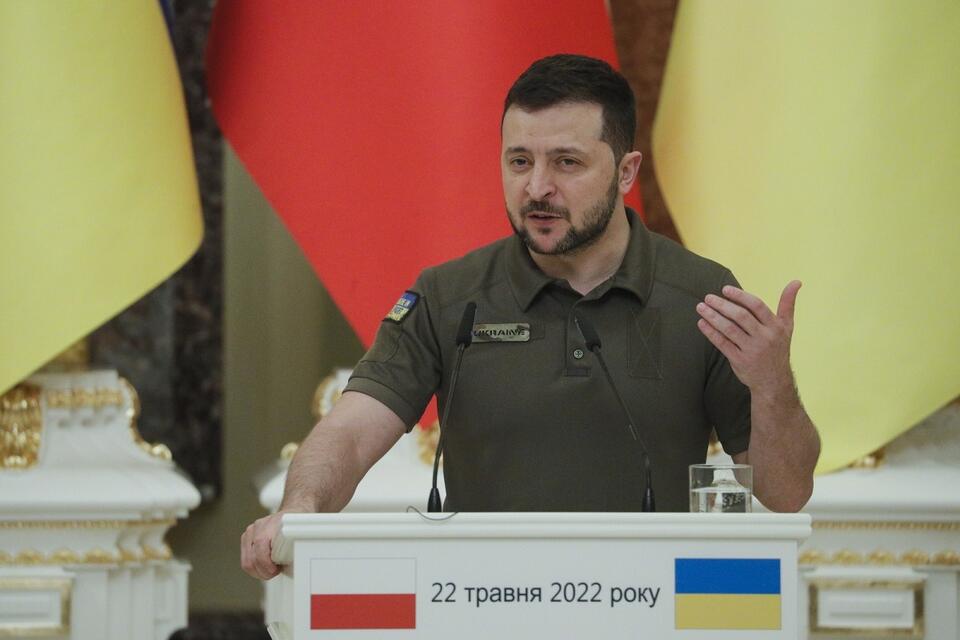 Prezydent Ukrainy Wołodymyr Zełenski / autor: PAP/EPA