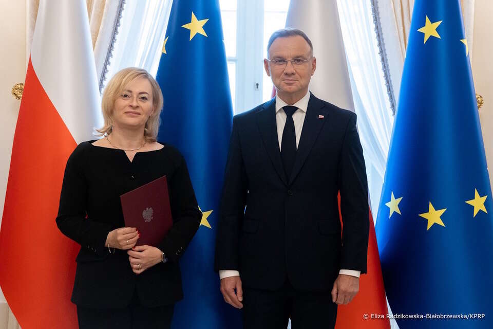 Joanna Misztal-Konecka, Andrzej Duda / autor: Kancelaria Prezydenta RP