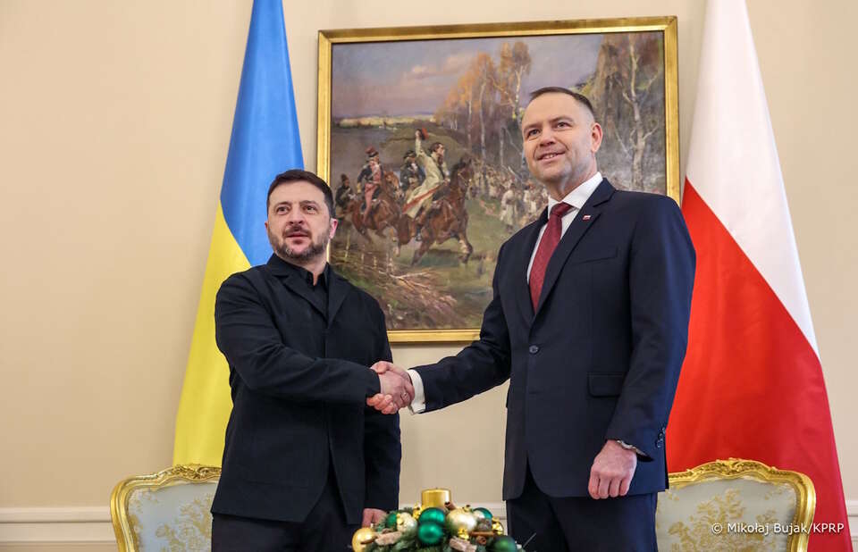 Karol Nawrocki i Wołodymyr Zełenski w Warszawie / autor: KPRP/Mikołaj Bujak