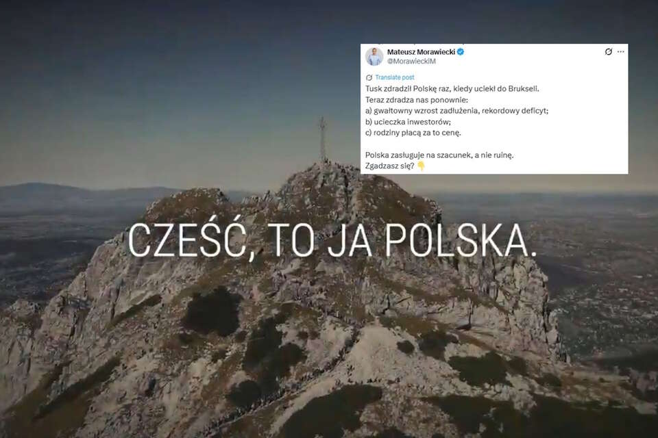 Cześć, to ja Polska / autor: X/Mateusz Morawiecki, screen